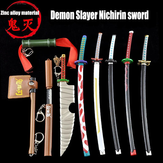 Demon Slayer Tanjiro Sword Keychain – 25cm Metal Replica