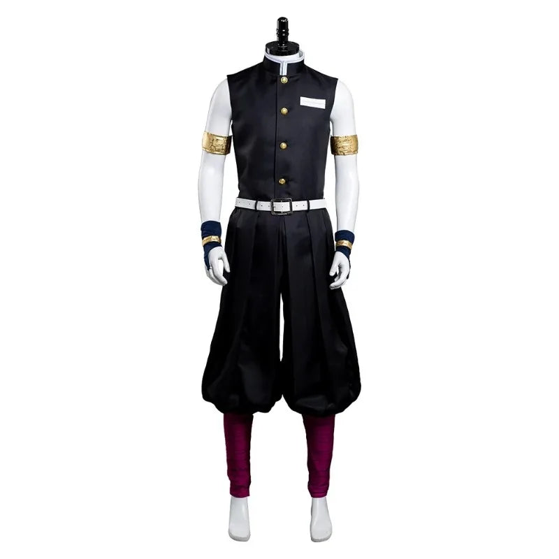 Demon Slayer Uzui Tengen Cosplay Costume – Full Set with Accessories