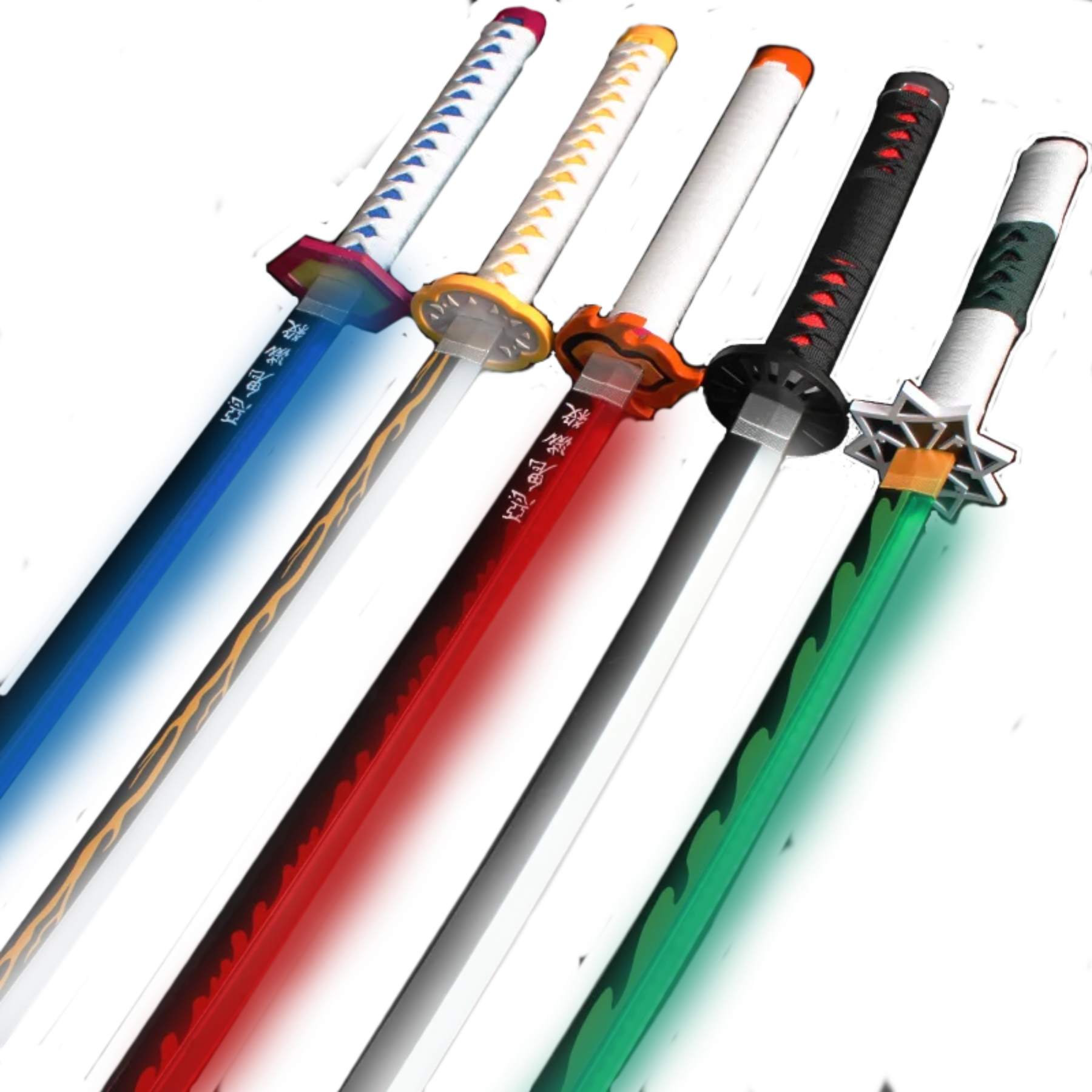 LED Demon Slayer Katanas with Holder & Holster