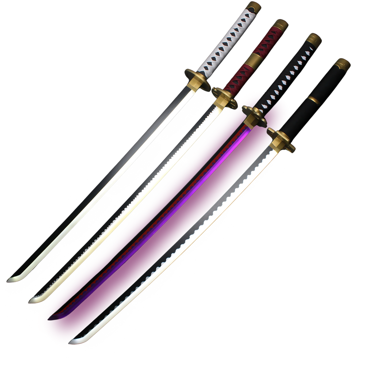 LED One Piece Katanas with Holder & Holster