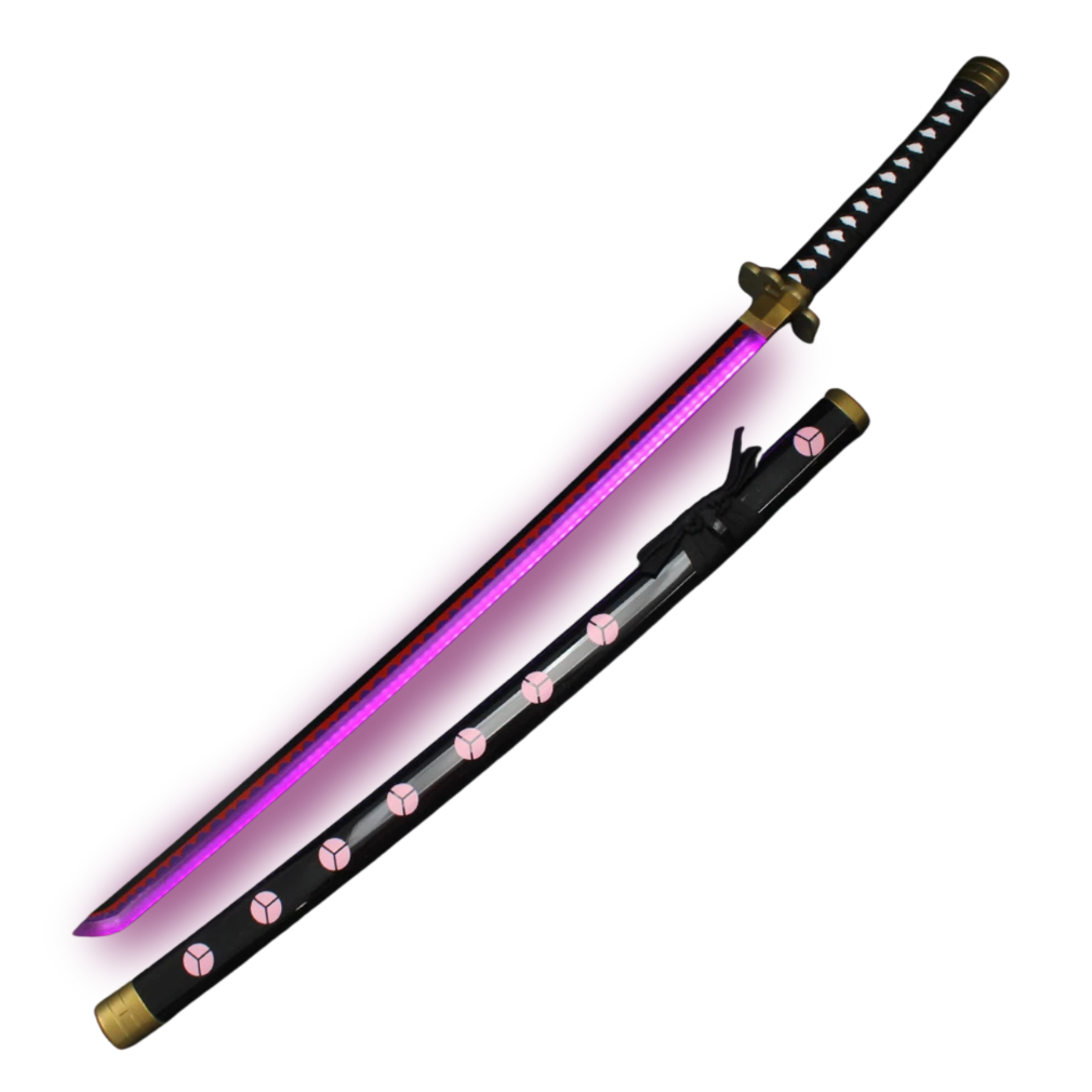 LED One Piece Katanas with Holder & Holster