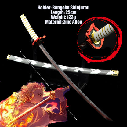 Demon Slayer Tanjiro Sword Keychain – 25cm Metal Replica