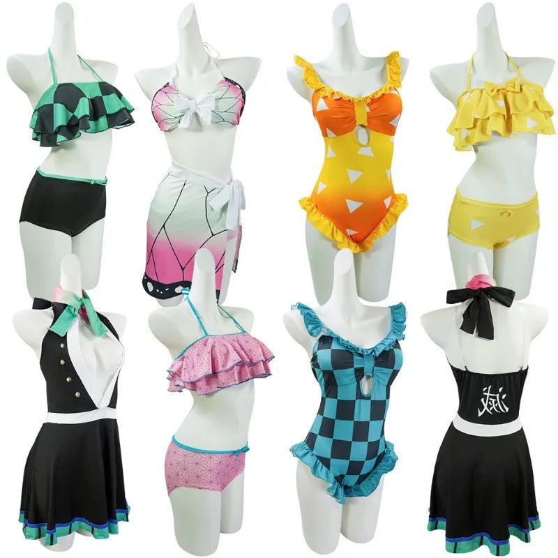 Demon Slayer Cosplay Swimsuit