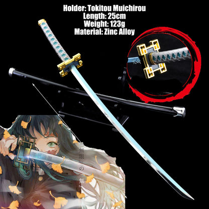 Demon Slayer Tanjiro Sword Keychain – 25cm Metal Replica