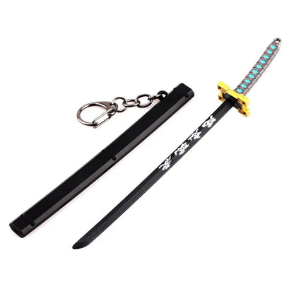 Demon Slayer Tanjiro Sword Keychain – 25cm Metal Replica