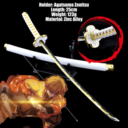 Demon Slayer Tanjiro Sword Keychain – 25cm Metal Replica