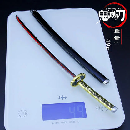 Demon Slayer Tanjiro Sword Keychain – 25cm Metal Replica