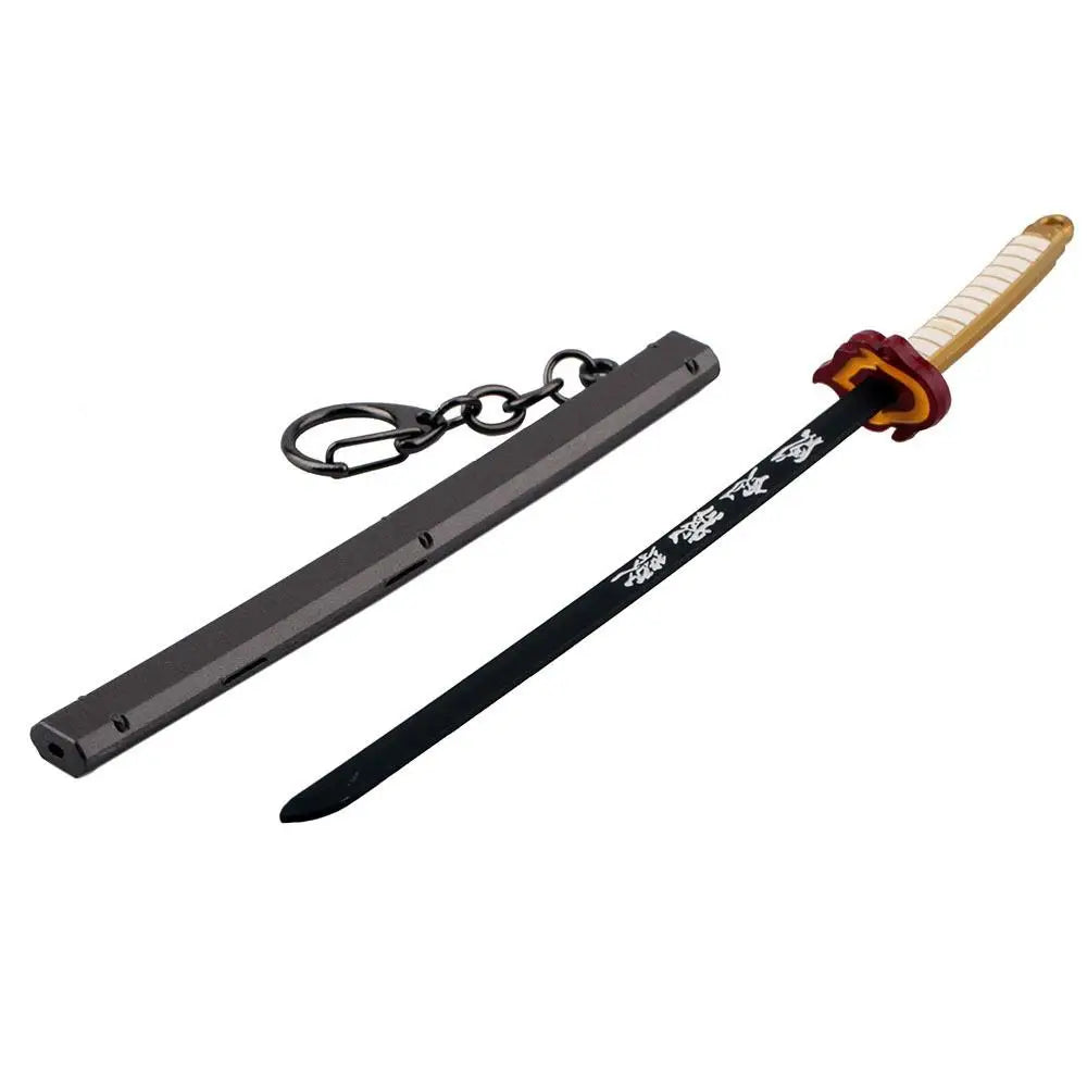 Demon Slayer Tanjiro Sword Keychain – 25cm Metal Replica