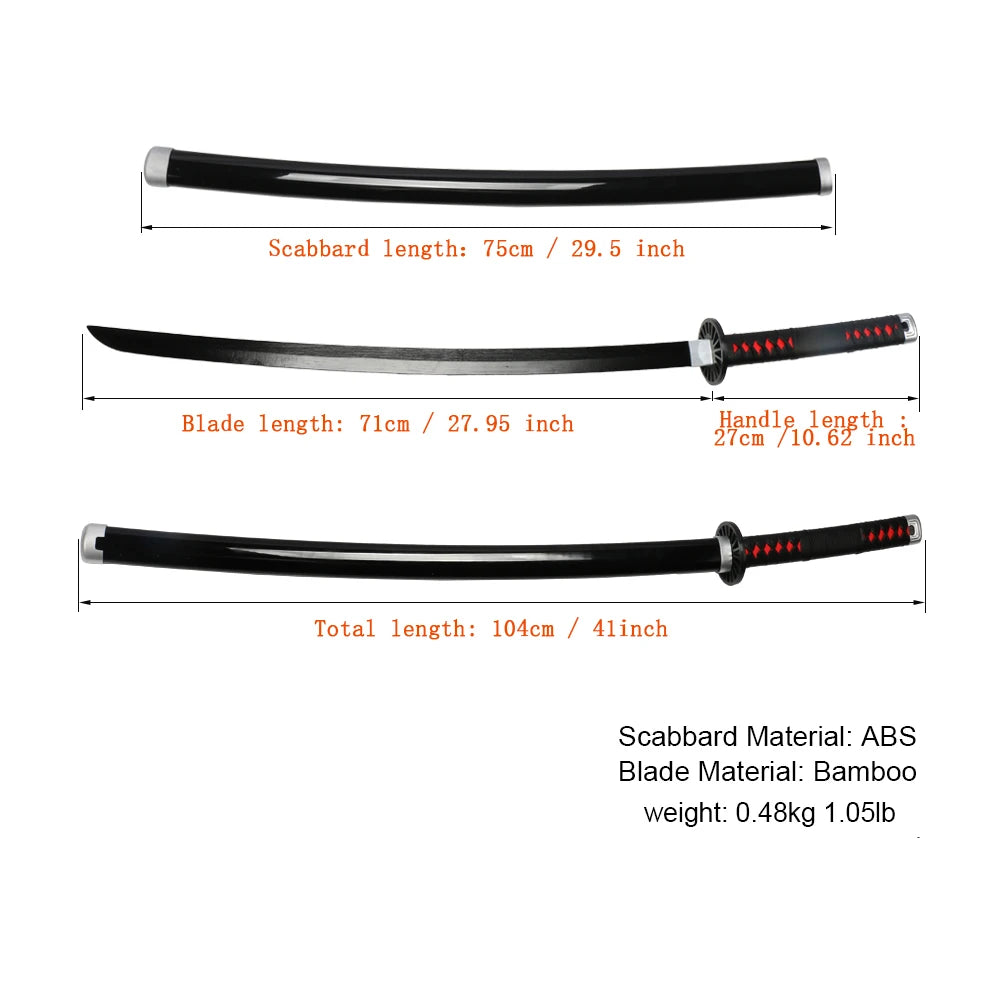 Demon Slayer Katana with Holder and Holster