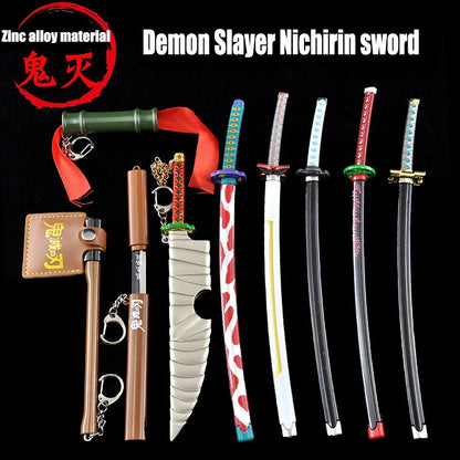 Demon Slayer Tanjiro Sword Keychain – 25cm Metal Replica