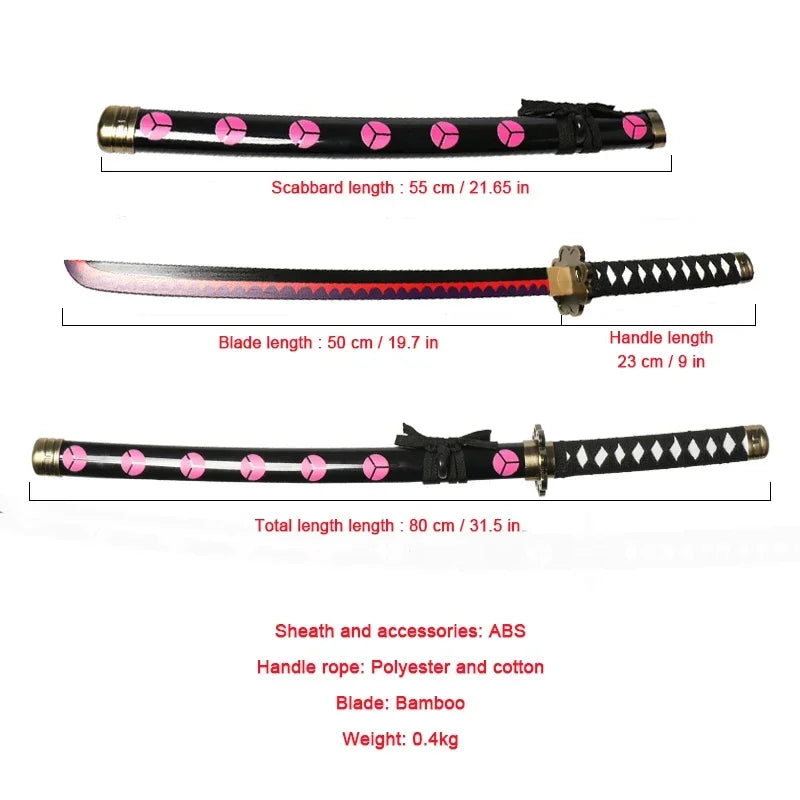 One Piece Katana with Holder & Holster